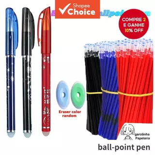 Conjunto De Canetas De Gel Apagáveis De 33 Peças-2 , 30 Núcleos De Reposição , 1 Borracha , Caneta Esferográfica De 0.5 em Oferta na Shopee
