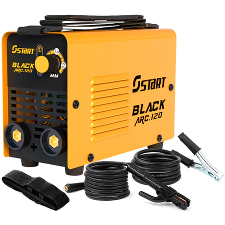 Máquina de Solda Inversora Portátil Black Arc 120 Start MMA e TIG 120A 220V Fan Cooler Engate 9mm