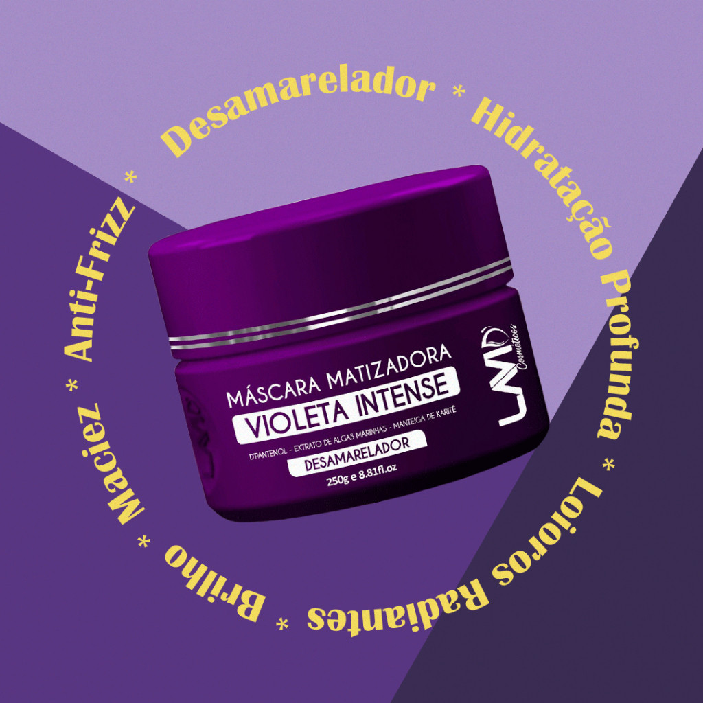 Máscara Matizadora Violeta Desamarelador Loiro Lavid 250g | Shopee