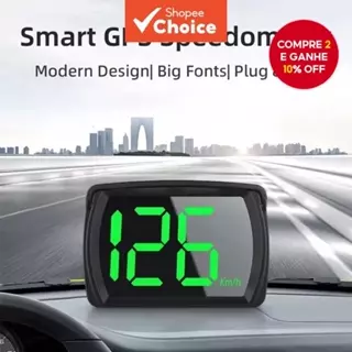 Display Universal De Cabeça Elevada Para Carro, Projetor Digital De Velocímetro Gps, Tela De Painel De Odômetro em Oferta na Shopee