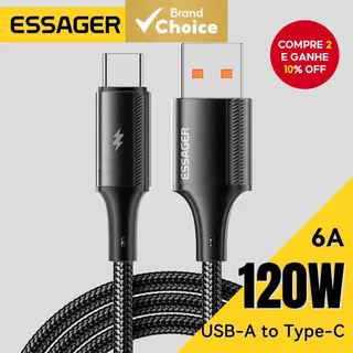 Essager 120W Cabo De Carregamento Rápido Tipo-C Carga Rápida Para Xiaomi 14 Ultra Cabos De Dados USB em Oferta na Shopee