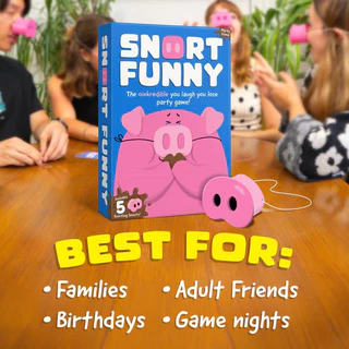 Conjunto De Jogos De Festa De Focinho De Porco De 5 Peças-Snort Funny " Você Rir Perder " Diversão Para Família E Amigos