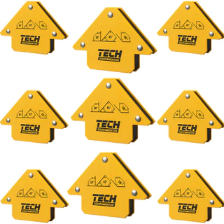 kit 9 Esquadro Magnético TECH 12kg Multiângulos 30° 45° 135° Solda Profissional em Oferta na Shopee