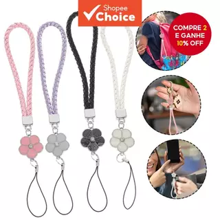 Cordão De Pulso Floral-Borboleta-DIY Feito À Mão Com USB E Chaveiro-Estilo Verão Anti-Queda em Oferta na Shopee