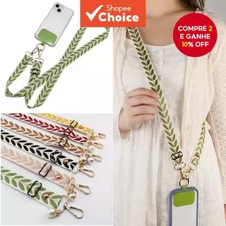 Cordão Longo Ajustável Para Telefone Com Pingente De Pérola-Alça Crossbody Transporte Seguro em Oferta na Shopee