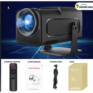 Projetor Portátil 4K Smart Android: Wi-Fi, HD 1280x720 e Espelhamento de Tela em Oferta na Shopee