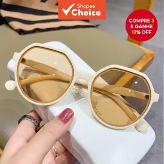 Óculos De Sol Retrô Redondos UV400 Para Mulheres – Armação Leve Viagens Ao Ar Livre E Moda Praia em Oferta na Shopee