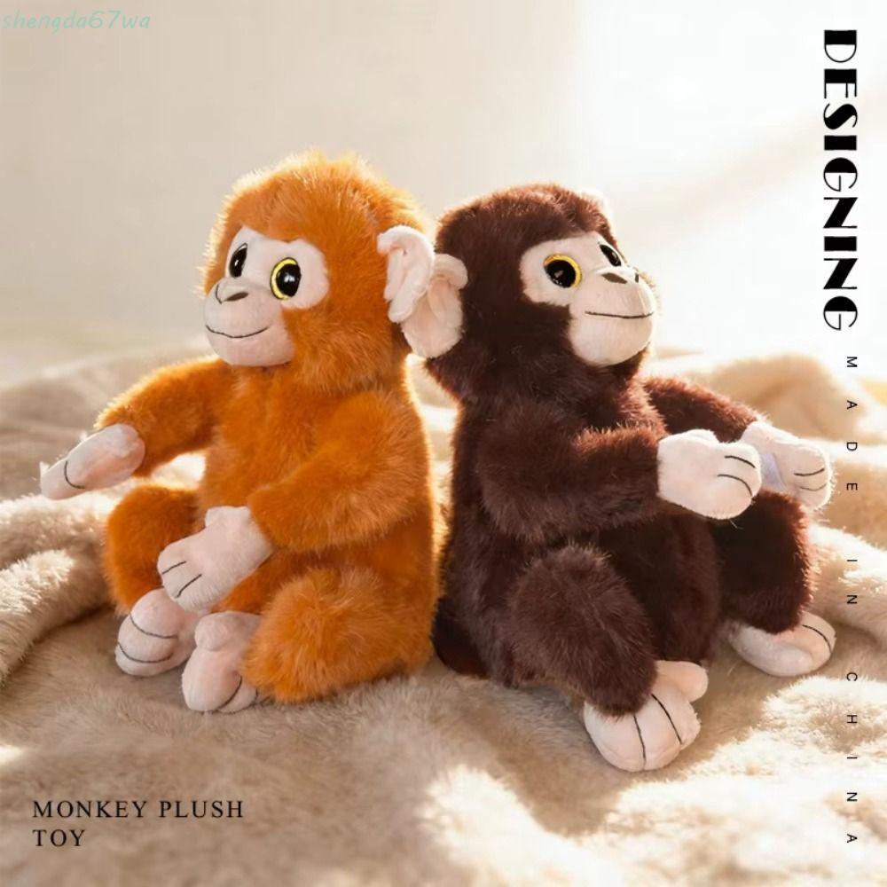Boneca De Macaco De Olhos Brilhantes SHENGDA , Brinquedo De Pelúcia ...