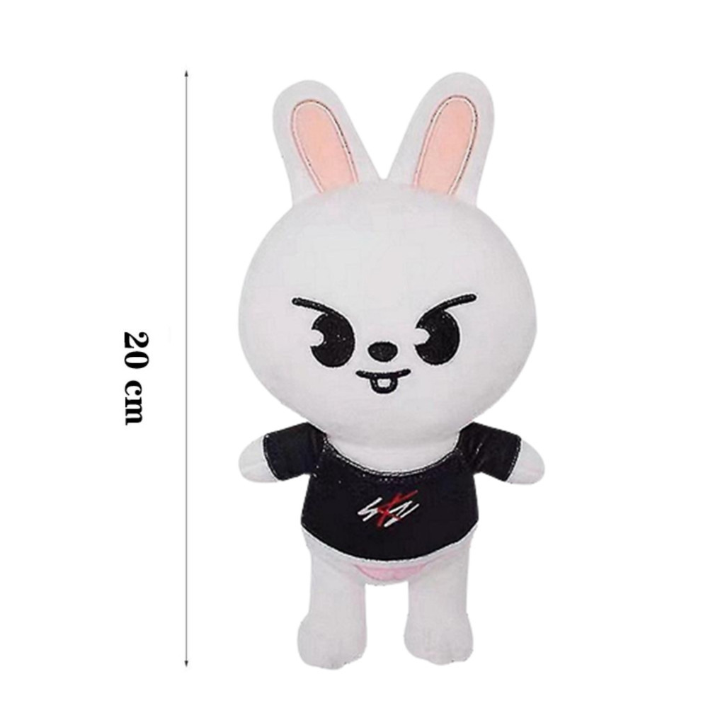 Pelúcia Coelho Com Roupinha Leebit 20cm Fofo Ideal Para Presentear