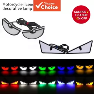 TCYATO Motocicleta LED Diabo Olhos Luzes-Mini Lente Do Projetor , Farol De Demônio E Lâmpada De Sinalização 2 Peças em Oferta na Shopee