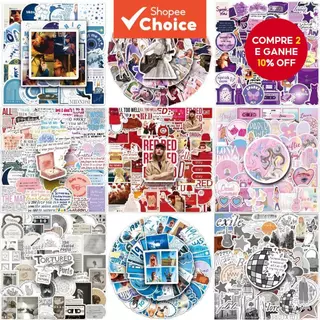 50Piece Taylor Swift Lovely Stickers À Prova D'Água para Telefones, Skateboard e Carros Criativos em Oferta na Shopee