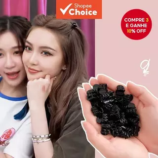 20 Peças Mini Grampos De Cabelo Presilhas Laterais Pretas Para Mulheres E Meninas em Oferta na Shopee