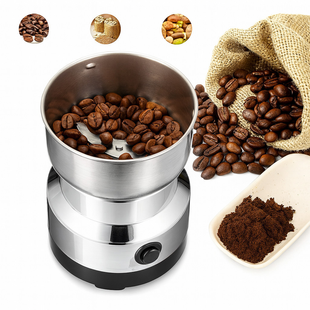 Moedor Café Elétrico Inox Grãos Temperos 110v