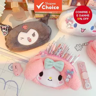 Saco De Lápis De Pelúcia Kawaii , 1PC Bonito Mala Design Grande Capacidade Estudante Papelaria Caso Para Volta Às Aulas em Oferta na Shopee