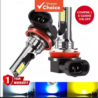 TCYTAO 2 Pçs LED Luzes De Nevoeiro Do Carro H1 H3 H4 H7 H8 H9 H11 9005 HB3 9006 HB4 Auto Holofotes Condução Lâmpadas em Oferta na Shopee