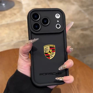 Capinha Anti-Impacto De Silicone logo Para iPhone 17 16 15 14 13 12 11 Pro Max Plus Air XR Xs Capa de celular