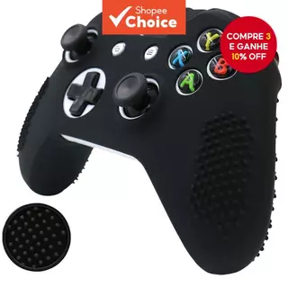 Capa de Silicone para Controle Xbox One S, antiderrapante, resistente a arranhões, à prova de suor e aumenta a adesão. em Oferta na Shopee