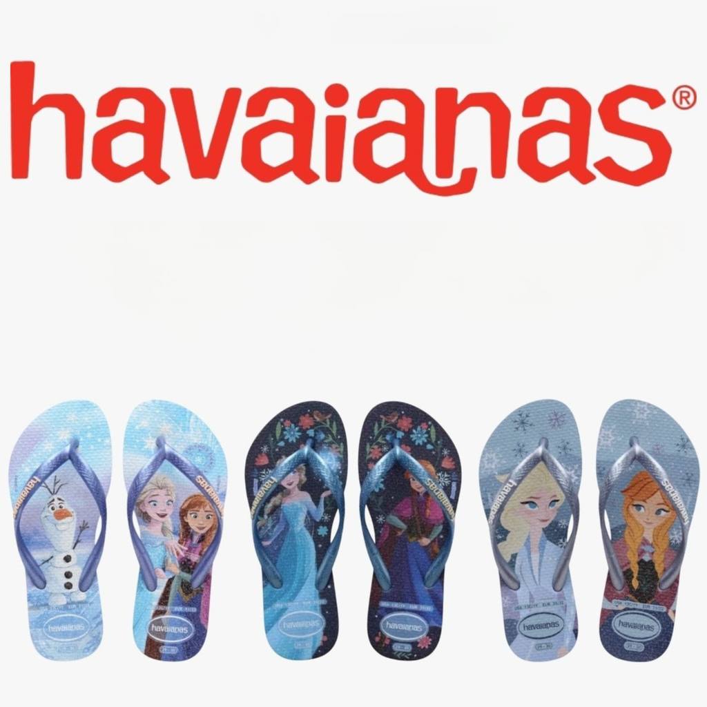 Havaianas Slim Frozen – Tongues Fille Enfant, Ultra Confortables Et Colorées