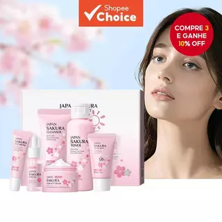 LAIKOU Sakura SPF50 Protetor Solar Para Cuidados Com A Pele 6 Unidades/Conjunto Caixa De Presente em Oferta na Shopee