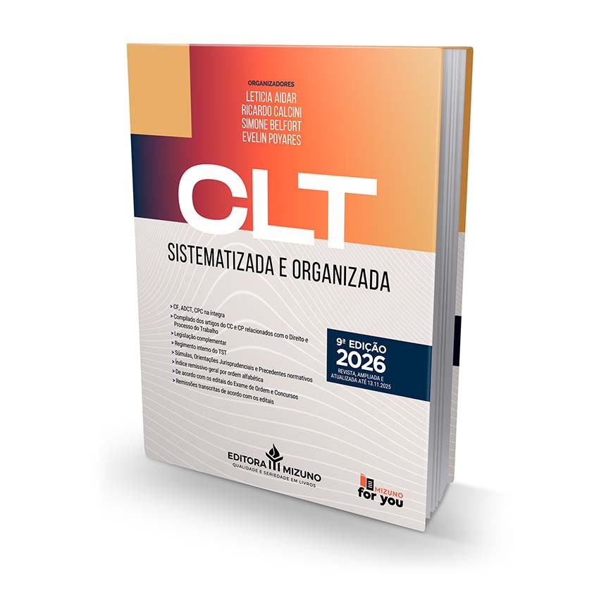 CLT Sistematizada e Organizada 9ª edição 2026 | Livro Prova da OAB