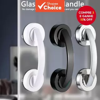 Puxadores de Vidro e Janela para Banheiro e Armários Sem Alças Perfuradas em Oferta na Shopee
