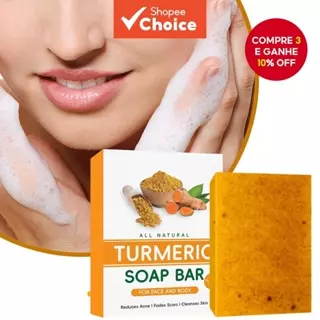 Sabonete Frio De Cúrcuma , Limão E Gengibre-Barra De Ácido Cítrico Artesanal Para Banho Limpeza Facial em Oferta na Shopee