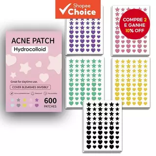 300/600 Remendos Da Espinha Dos Pces Para O Rosto Cobrir Espinhas E Manchas , Bonitos Estrela , Adesivos Do Ponto em Oferta na Shopee