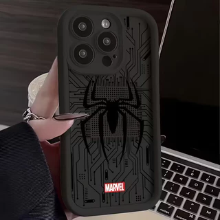Capinha Capa de Silicone Padrão de aranha Anti queda para Redmi A2 A3 10C 12C 13C 14C Note 10 11 12 13