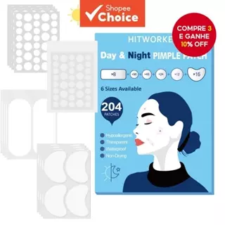 204 unidades de adesivos para acne em quatro especificações | Cobre espinhas e acne, invisível para poros entupidos e em Oferta na Shopee