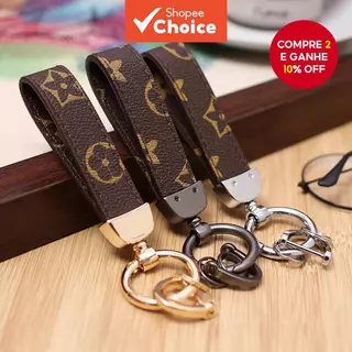 Chaveiro De Moda De Luxo De Couro De Metal De Alta Qualidade Pingente De Carro em Oferta na Shopee