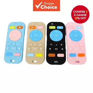 Mordedor de Silicone Fofos Controle Remoto para Bebê com Desenho Animado em Oferta na Shopee