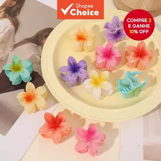 Novo Pequeno Flor Grampo De Cabelo Bougainvillea Tubarão Garra Acessórios Elegantes Gradiente Plumeria em Oferta na Shopee