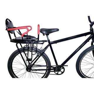Cadeirinha Assento C/ Almofada E Recosto + Bagageiro Drx Bike Aro 26