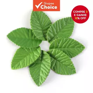 200PCs Folhas de Flores Artificiais de Folha Verde para Casamento e Decoração em Casa Scrapbooking e Craft Accessories