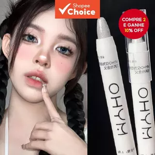 1 Peça Caneta De Bicho-Da-Seda Deitado Destaque Monocromático Com Sombra flash em Oferta na Shopee