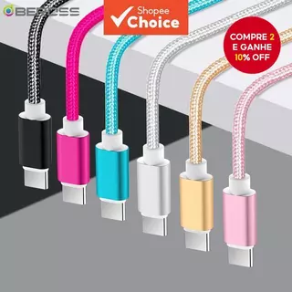 Cabo Micro USB 2M Fio De Carga De Velocidade Rápida 1M Tipo-C Cabos De Carregamento De Transmissão De Dados Android Kabl em Oferta na Shopee