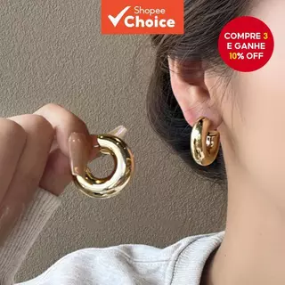 Brincos Em Forma De C Da Moda Para Mulheres , Acessórios De Joias Simples E Exclusivos em Oferta na Shopee
