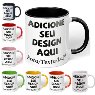 Caneca amiga 325ml personalizada xicara presente criativo porcelana premium carnaval