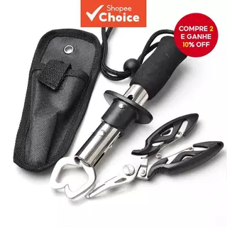 Alicate De Pesca Em Aço Inoxidável , Isca De Boca Curvada , Tesoura De Controle Multifuncional , Linha De Cavalo Vigrosa em Oferta na Shopee