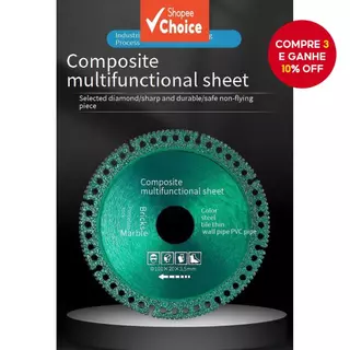 Lâmina de Serra Multifuncional com Disco Indestrutível Circular de Diamante para Todos os Materiais em Oferta na Shopee