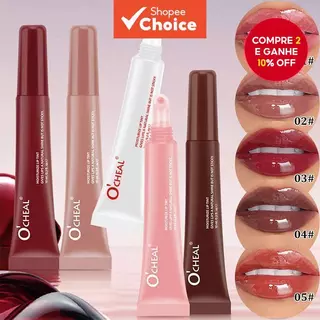 4 Pçs Batom Gloss Vidro Suculento – Óleo Labial Hidratante e Volume, brilho espelhado, cor duradoura e não pegajoso. em Oferta na Shopee
