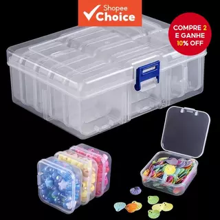Caixa De Armazenamento Para Bordados DIY Diamond , Jóias De Arte De Unhas Rhinestone Mosaico , Multifuncional em Oferta na Shopee