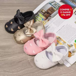 Sapatos De Couro PU Para Bebês Meninas , Princesa Com Sola Macia De Arco , Primeiros Caminhantes Primavera E Outono em Oferta na Shopee