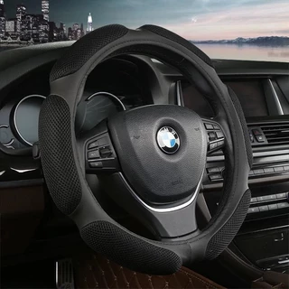 Capa Para Volante De Carro Antiderrapante Fibra de Carbono Respirável Esponja Almofada Universal 38cm ZEM