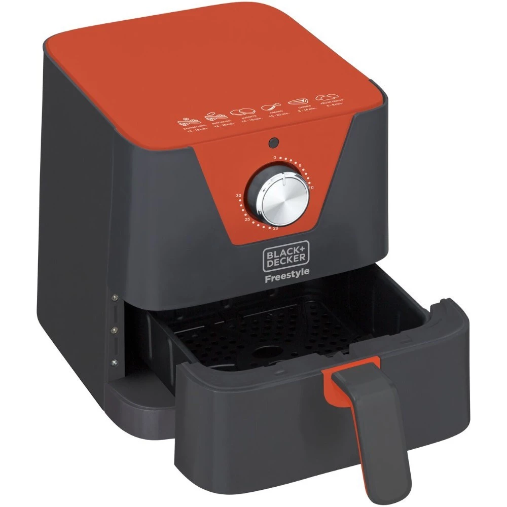 Fritadeira elétrica sem óleo Air Fryer 1 5L 700W Freestyle AFM2 Black Decker