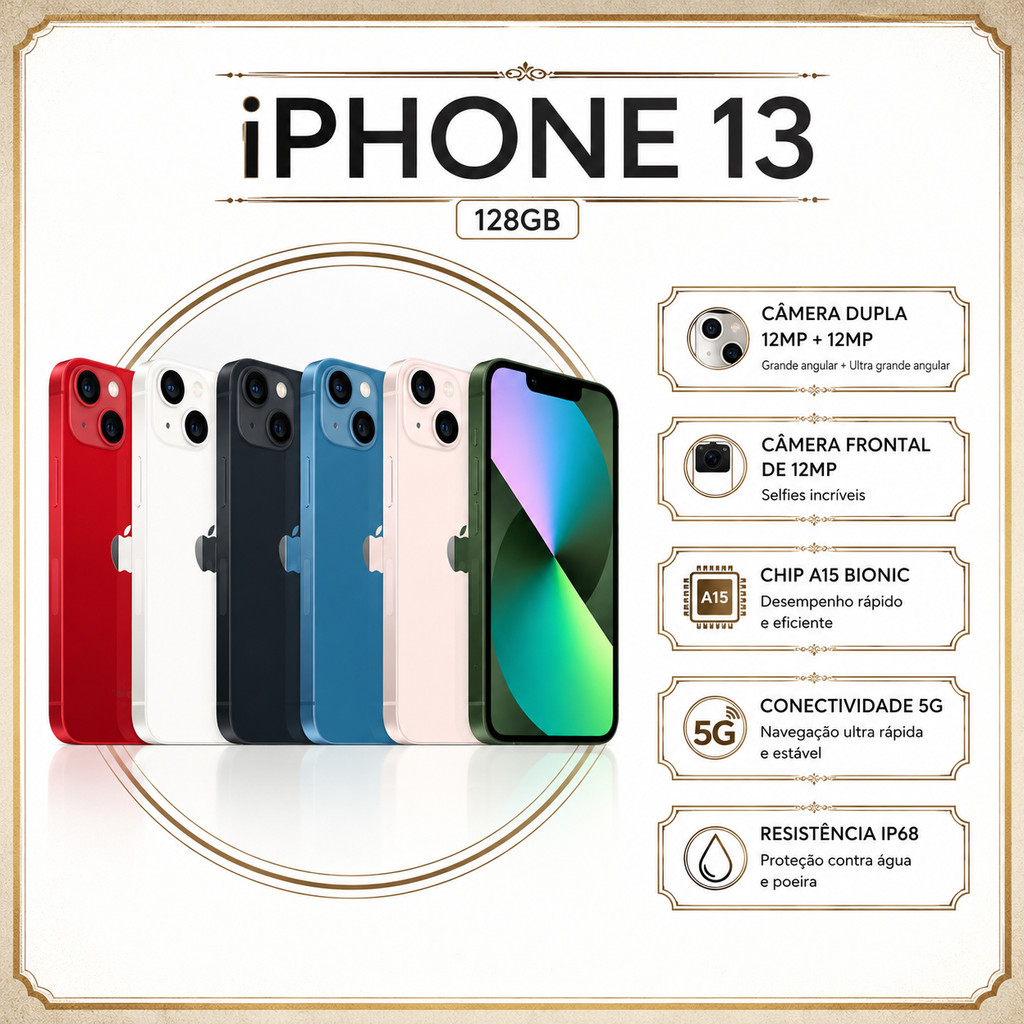 Apple iPhone 13 (128GB / 256GB) - Original 6.06 inches IP68