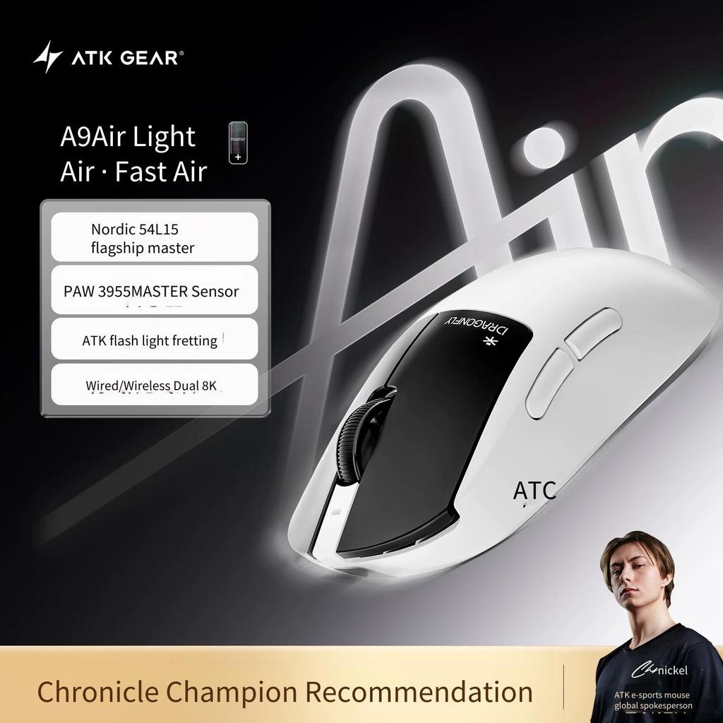 ATK GEAR Dragonfly A9Air Ultimate + mouse Ergonômico Para Jogos De