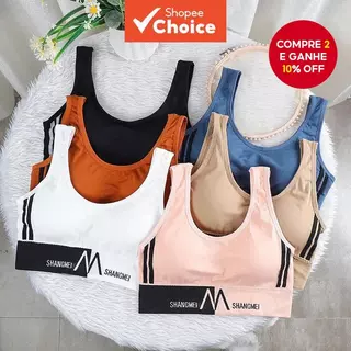 Sutiã Esportivo Emagrecedor Para Ioga , Top Curto Visível De Manga Curta em Oferta na Shopee