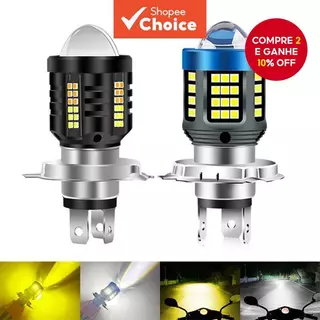 P15D BA20D H6 LED Lente De Farol De Motocicleta Hi-Lo Beam Lâmpada De Sinalização De Neblina 12V 24V 6000K em Oferta na Shopee