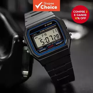 Relógio Esportivo Masculino Ativo | Pulseira Plástica, Hora, Luz e Data | Ótima Opção de Presente para Férias. em Oferta na Shopee